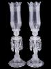 BACCARAT STYLE CRYSTAL ZENITH CANDELABRA W SHADES PIC-4