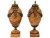 19TH C FRENCH LOUIS XVI MARBLE AND BRONZE CASSOLETTES PIC-2