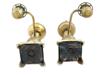 ENGLISH BRONZE ARGAND LAMPS W CUT CRYSTAL GLASS SHADES PIC-5