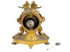 ANTIQUE HENRY MARC PARIS GILT BRONZE MANTLE CLOCK PIC-1