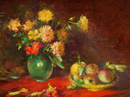 RUSSIAN STILL LIFE OIL PAINTING BY ANATOLE EFIMOFF