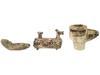 ANCIENT BYZANTINE ARTIFACTS OIL LAMPS AND CONTAINER PIC-3