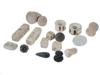 ANCIENT CARVED STONE GAMBLING PIECES DICE AND CHIPS PIC-1