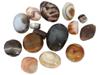 ANCIENT CARVED AGATE BEADS OF VARIOUS SIZES AND COLORS PIC-0