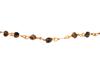 ANCIENT ROMAN GOLD NECKLACE WITH GLASS BEADS PIC-2