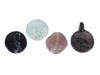 FOUR ANCIENT ROMAN MULTICOLOR GLASS TOKENS WITH IMAGES PIC-0