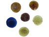 SIX ANCIENT ROMAN MULTICOLOR GLASS TOKENS WITH IMAGES PIC-1