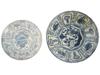 CHINESE MING DYNASTY BLUE WHITE PORCELAIN PLATES PIC-1