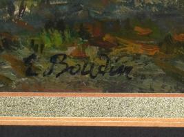 SIGNED EUGENE LOUIS BOUDIN FRENCH WATERCOLOR PAINTING