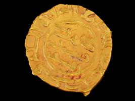 PERSIAN SAFFARID DYNASTY FRACTIONAL DINAR GOLD COIN