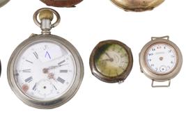 LOT OF VARIOUS ANTIQUE POCKET WATCHES AND CHRONOMETER