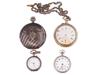 FOUR ANTIQUE 900 AND 800 SILVER POCKET WATCHES PIC-0