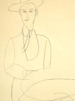 AFTER AMEDEO MODIGLIANI SIGNED LITHOGRAPH