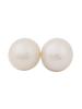 18K GOLD AND WHITE SOUTH SEA PEARL STUD EARRINGS PIC-2