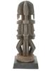 WOODEN OILY DOGON MALI AFRICA FIGURE W MULTIPLES FACES PIC-0