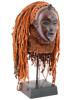 AFRICAN CHOKWE MWANA PWO WOODEN MASK ON STAND PIC-1