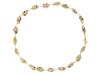 ANCIENT ROMAN GOLD AND GLASS BEADED NECKLACE PIC-1