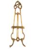 VINTAGE CARVED WOOD GILT FLOOR EASEL FOR PAINTINGS PIC-0