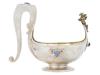 RUSSIAN SILVER GEMSTONE KOVSH LADLE PIC-3