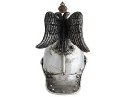 RUSSIAN SILVER IMPERIAL GUARD HELMET VODKA CUP