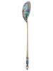 RUSSIAN GILT SILVER CLOISONNE ENAMEL TEA SPOON PIC-2