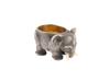 RUSSIAN SILVER ELEPHANT SALT CELLAR WITH RUBY EYES PIC-0