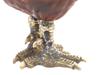 RUSSIAN AGATE GILT SILVER ROOSTER FIGURINE W DIAMONDS PIC-7