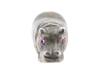 RUSSIAN SILVER FIGURE OF A HIPPO WITH RUBY EYES PIC-1