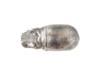 RUSSIAN SILVER FIGURE OF A HIPPO WITH RUBY EYES PIC-4