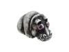 RUSSIAN SILVER FIGURE OF A HIPPO WITH RUBY EYES PIC-0