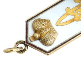 RUSSIAN GILT SILVER MILITARY SHOULDER BOARD PENDANT