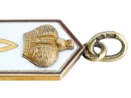 RUSSIAN GILT SILVER MILITARY SHOULDER BOARD PENDANT