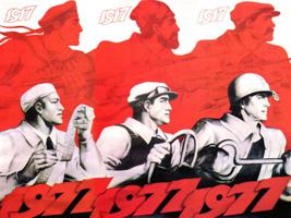 RUSSIAN SOVIET USSR PROPAGANDA POSTER 1977