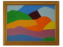 AFTER ETEL ADNAN ARAB AMERICAN ABSTRACT PAINTING