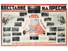 SOVIET PROPAGANDA POSTER MOSCOW UPRISING OF 1905