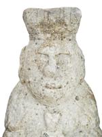 ANTIQUE JOSEON DYNASTY STONE MONK STATUE