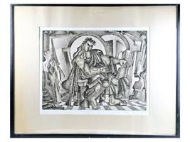 MODERN UKRAINIAN ETCHING BY ANATOLY KRYNSKY SIGNED