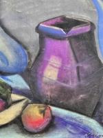 MANNER OF PINCHUS KREMEGNE STILL LIFE PASTEL PAINTING