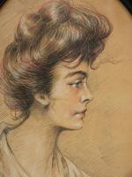 FRENCH MIXED MEDIA PAINTING BY PAUL CESAR HELLEU