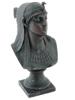 ART DECO EGYPTIAN REVIVAL CAST IRON FEMALE BUST PIC-1