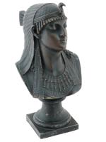 ART DECO EGYPTIAN REVIVAL CAST IRON FEMALE BUST