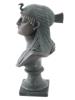 ART DECO EGYPTIAN REVIVAL CAST IRON FEMALE BUST PIC-5