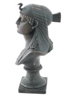 ART DECO EGYPTIAN REVIVAL CAST IRON FEMALE BUST