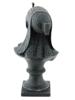 ART DECO EGYPTIAN REVIVAL CAST IRON FEMALE BUST PIC-4