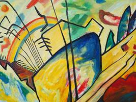 ABSTRACT RUSSIAN PAINTING AFTER WASSILY KANDINSKY