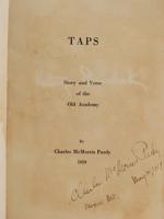 1919 ANTIQUE CHARLES MCMORRIS TAPS BOOK SIGNED