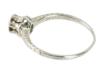 ANTIQUE BELAIS 18K WHITE GOLD DIAMOND WEDDING RING PIC-4