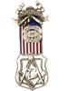 ANTIQUE US FREE MASONIC SILVER AND ENAMEL ORDER IOB PIC-1