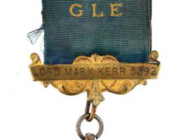 ENGLISH MASONIC GLE SILVER AND ENAMEL MEDAL IOB