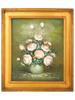 VINTAGE FLORAL STILL LIFE OIL PAINTING SIGNED PIC-0